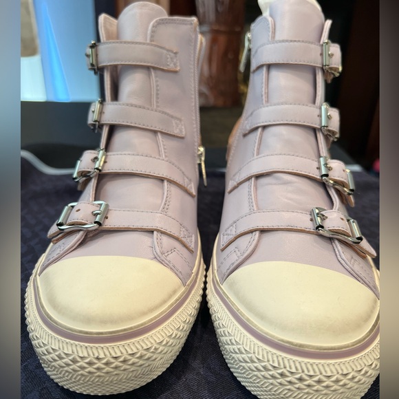 ASH NWT and Box LIMITED EDITION LAVENDER VIRGIN High Top Buckle